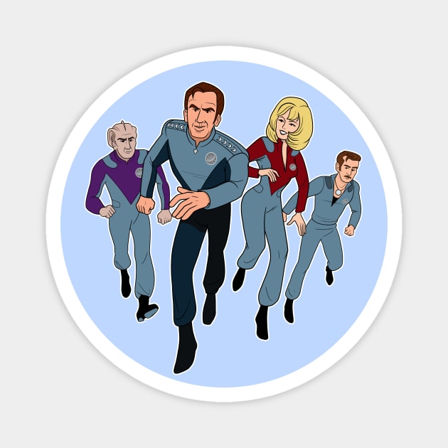 Galaxy Trek Magnet by JoTheZette